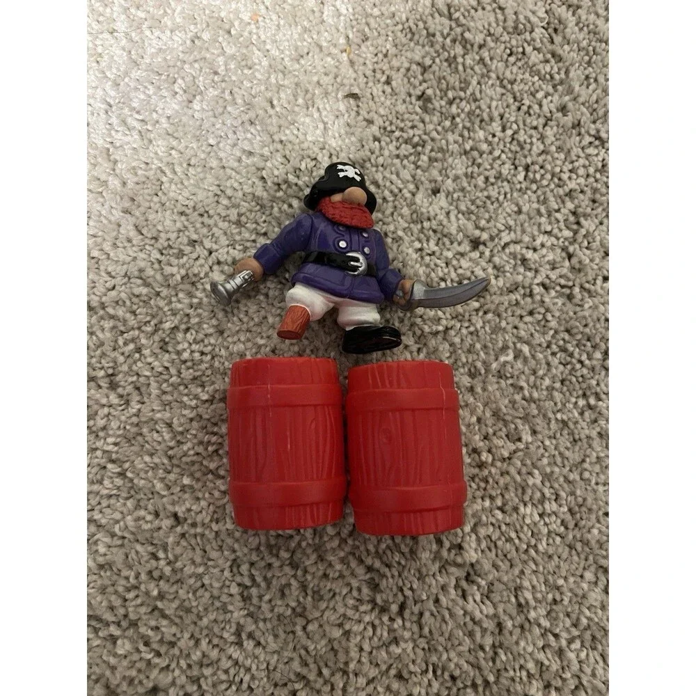 Vtg Fisher Price Great Adventures Boulder Blaster & Shark Raft Almost Complete